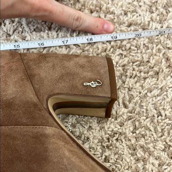 Sam Edleman Brown Suede Leather Upper Knee-High Pointed Toe Boots - Size 8.5 - Picture 15 of 16